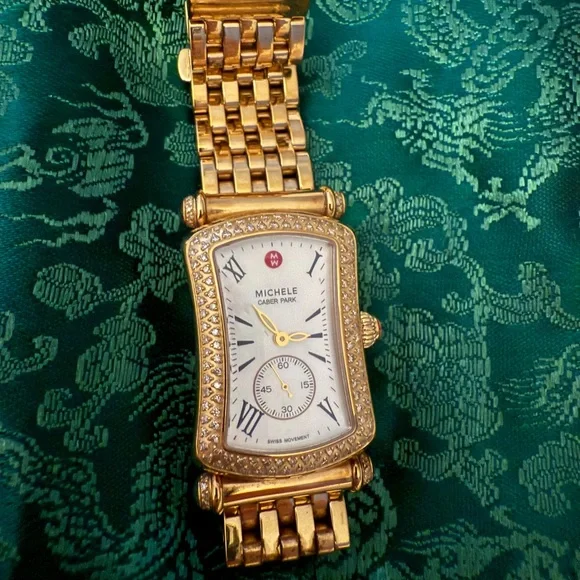 Michele Gold Watch with Roman Numerals Gold Michele Watch - Etsy main image 4